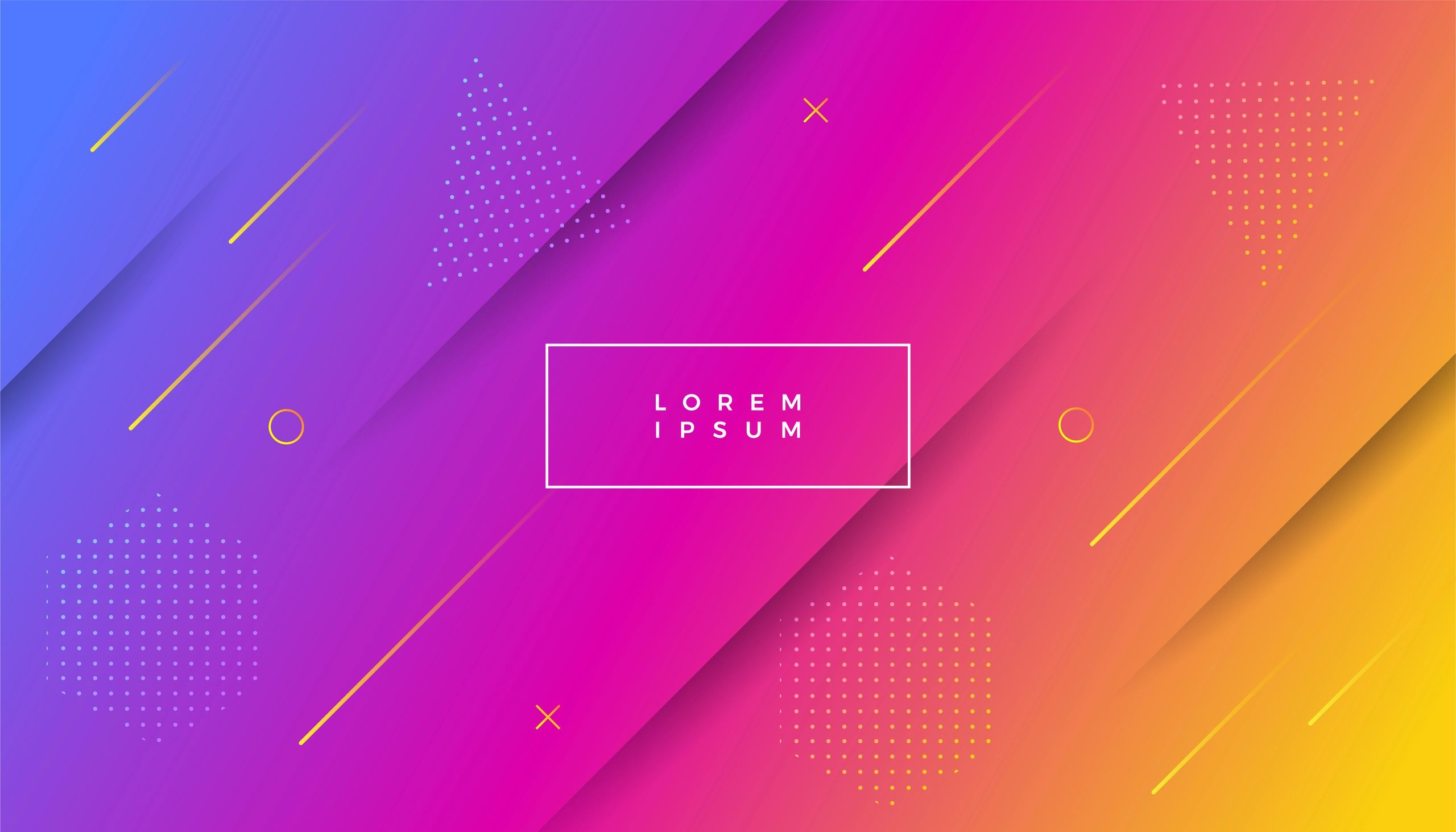 Latar abstrak geometris bernuansa gelap dengan aksen ungu modern